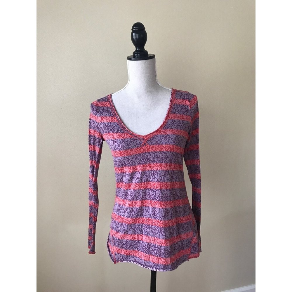 We The Free People Small Red & Purple Striped